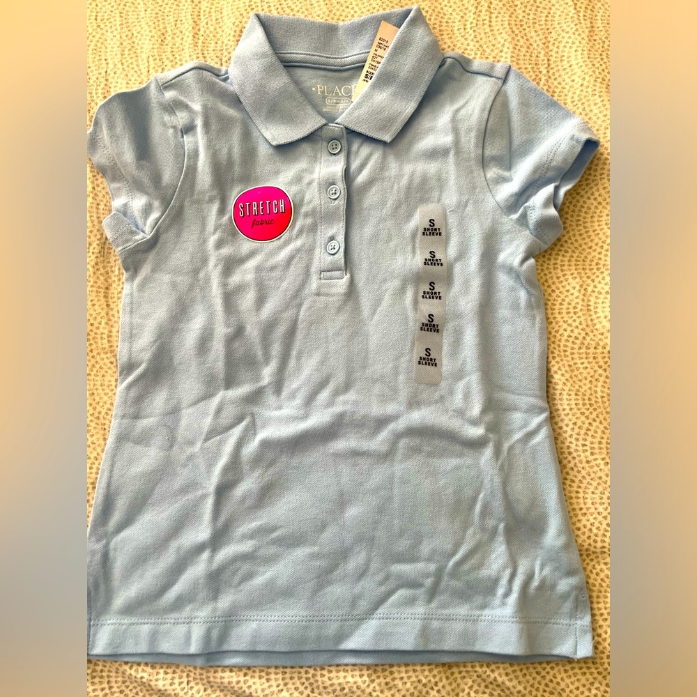 The children’s place polo shirt for toddler girls size 5/6 NWT 6 available !